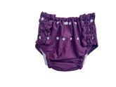 Kijani Baby night time pull-up diapers in purple large for overnight dryness and comfort.