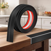 Kikerike corner protector black close-up demonstrates slim edge protection for walls.