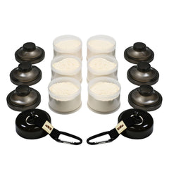 KiKo Formula Container to Go fits in a diaper bag for easy feeding on the go.