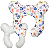 Kimitimi Baby Head Support Pillow Flower C offers gentle neck support during travel