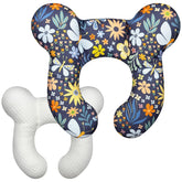 Kimitimi Baby Head Support Pillow with soft cotton for gentle neck comfort on the go.