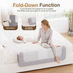 Kincongi bed rail with breathable mesh panels for better airflow