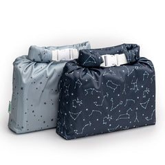 Kinder Night Sky wet bag for travel keeps wet laundry contained on the go
