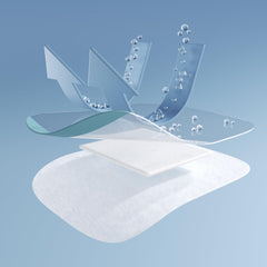 Kinderia baby waterproof adhesive backing sticks securely and safely to skin