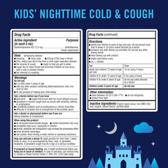 KinderMed Nighttime Cold bottle supports nighttime symptom management for kids.