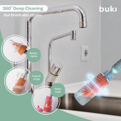 KinderSense Büki rechargeable 1200mAh battery enables cordless cleaning
