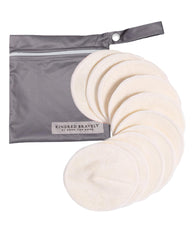 Kindred Bravely organic nursing pads 10-pack, 5.5-inch diameter, Twilight Busty for leakage protection