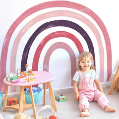 Kingarch rainbow wall decal, large size, seamless color for any wall surface.