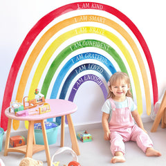 Kingarch rainbow wall decal panel 1 adds vibrant color to kids' room walls