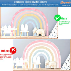 Kingarch rainbow wall decal panel 2 adds playful color to kids' room.