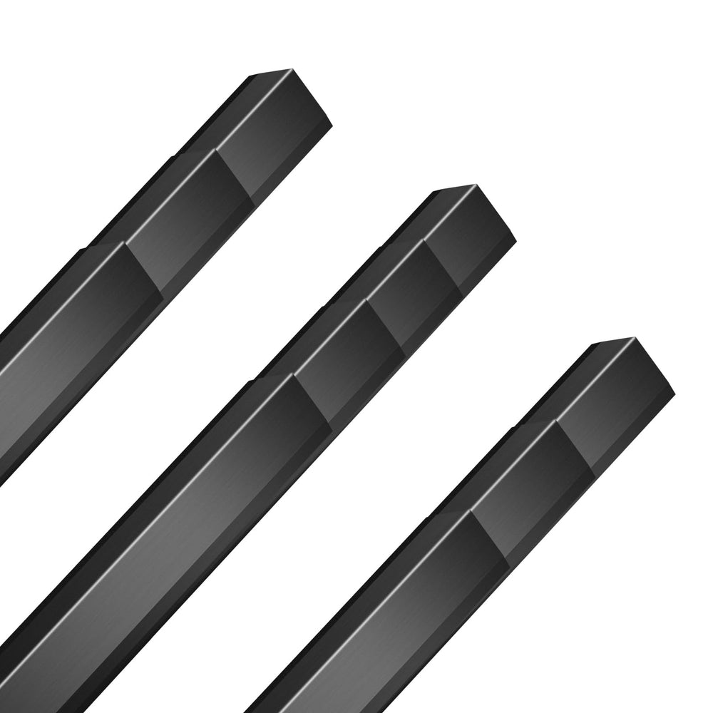 Kingtran black aluminium corner guard protecting an inside corner for edge durability
