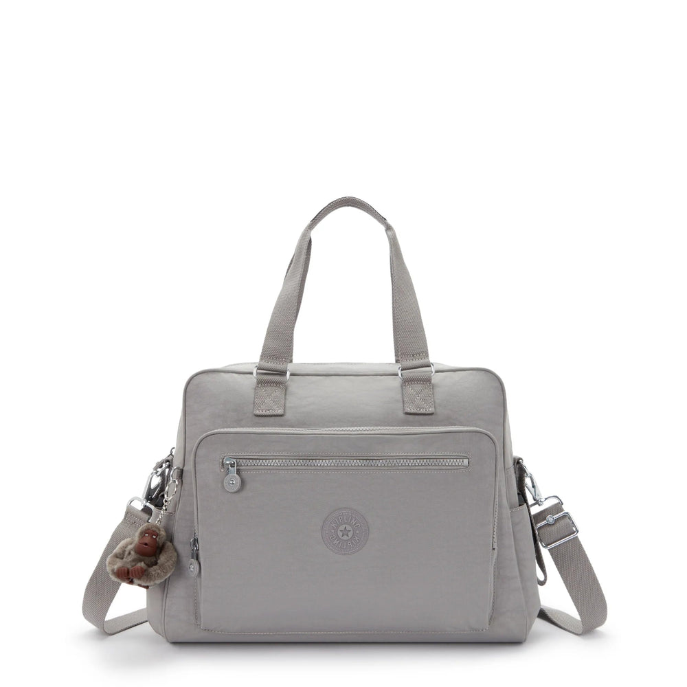 Kipling Alanna diaper bag outer view in durable nylon for daily use.