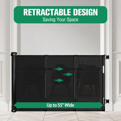 KISKIZ gate rolled up neatly to save space in busy living areas.