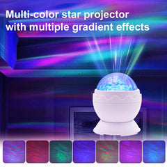 Kismee ceiling projection creates immersive bedroom atmosphere.