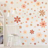 Kisston daisy wall decal sheets brighten walls with playful florals.