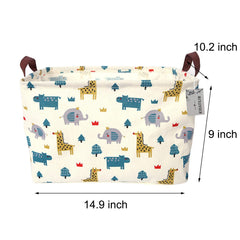 KIUATSJR rectangle storage basket inside view showing spacious capacity for items.