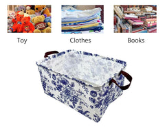 KIUATSJR nursery rectangle storage basket for books and toys.