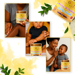 KIYAMEL Healing Baby Balm on smooth, glowing skin after use