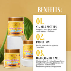 KIYAMEL Healing Baby Balm application demonstrates gentle, soothing massage
