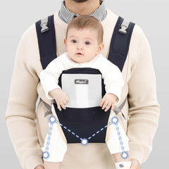 KIYUMI soft fabric cradle keeps newborns cozy on the go.