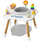 Kizfarm 3-Stage Activity Center in a modern nursery, showcasing all-in-one growth concept