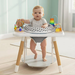 Kizfarm standing activity center with baby at full height for play