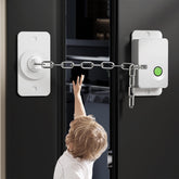 KIZZHISI fingerprint lock front view for fast, keyless child-proof access.