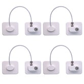 KIZZHISI fridge lock 4-pack with adhesive strips keeps kids safe.