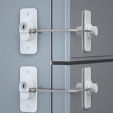 KIZZHISI fridge lock two-pack with keys protects curious kids and prevents fridge messes.