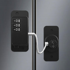 KIZZHISI heavy-duty fridge lock with combo dial for childproofing fridges.