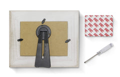 K KENON personalized frame holds 3-5x5 or 4x6 photos.