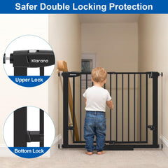 Auto-close mechanism on Klarana gate helps you stay hands-free.
