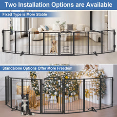 Klarana gate in freestanding and wall-fixed setup options