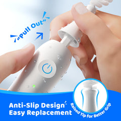 Klarpul battery-powered bottle brush with 2000mAh capacity for long use