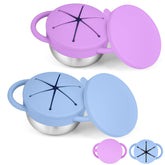 KLCKH snack cups front view shows two-pack design for mess-free on-the-go snacking
