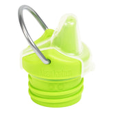 Klean Kanteen Classic Kid Sippy Cap spill-proof lid in green for mess-free sipping on the go