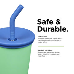 Klean Kanteen 10oz Kids Cup fits most car cup holders for on-the-go meals.