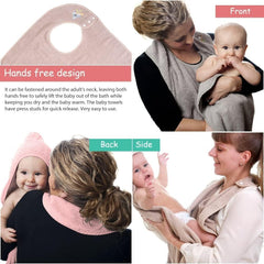 KLERICER super-absorbent-baby-towel dries quickly after bath.