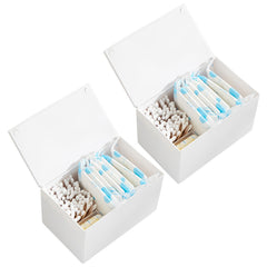 Klmnop tampon and pad organizer in white for neat storage
