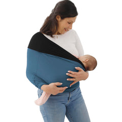 Kloovete baby wrap bonding comforter closeup shows snug bonding support.