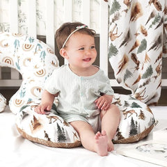 KLWJFK nursing pillow with removable cover for easy cleaning.