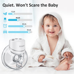 Kmaier LED display on the breast pump shows mode and level for quick use.