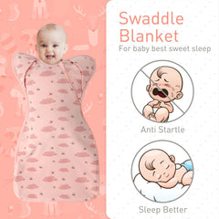 Knirose swaddle with dual zipper enables quick night diaper changes.