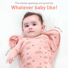 Knirose sleep sack with 4-way stretch cotton ensures comfortable wear