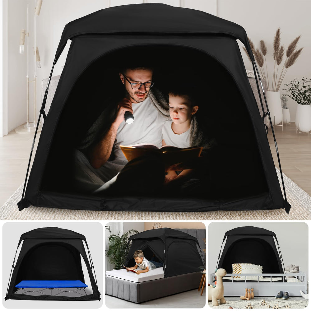 Knocloc CPC certified sensory tent with blackout fabric for calmer rest