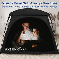 Knocloc tent built-in fan pocket supports extra airflow when needed