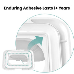 KNOCLOC lid maintains hygienic use by avoiding direct contact with packaging.