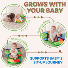 Knotly Charm infant lounger pillow offering cozy, supportive seating for newborns