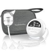 Koalababy electric nasal aspirator in hand, compact and ready for on-the-go relief.