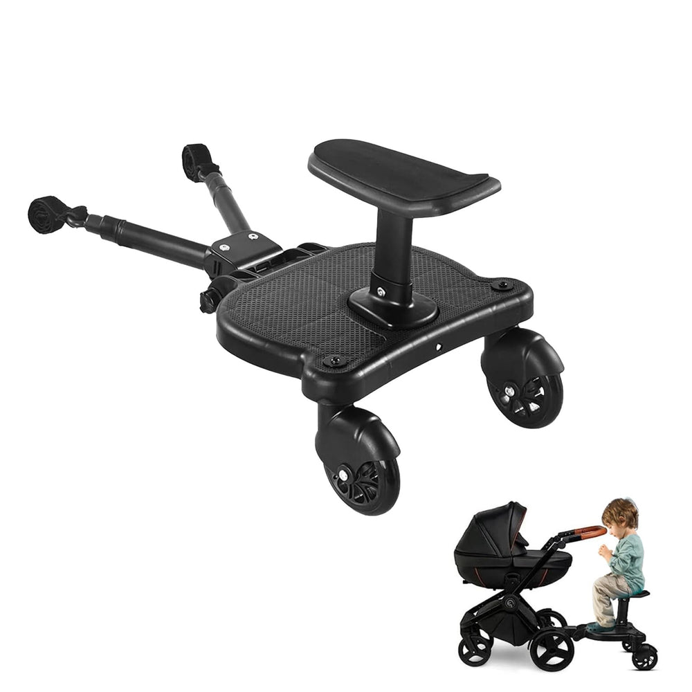 KOCASO 2-in-1 universal stroller board attachment enables flexible riding for kids.